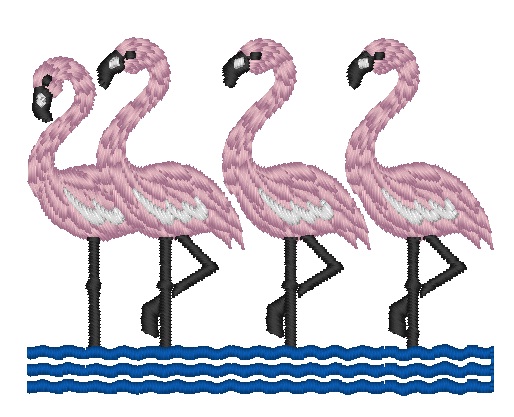 Flamingos

Größe: 8,2*6,3 cm

Material: Viskosestickgarn und Viesunterlage

Eigenschaften: besonders hautfreundlich, kochfest

                             überbügelbar auf Stufe 2

Artikelnummer: 20911

Preis: 8,99 incl. MwSt.
